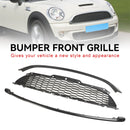 MINI R56 Cooper S &amp; JCW 3-Türer Schrägheck 2007–2013, 3 Stück, glänzend schwarzer Frontgrill