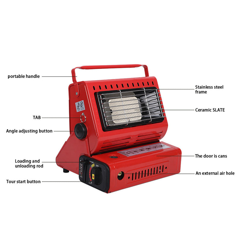 Calentador de butano de emergencia para acampar, fuente de calor dual coherente, herramientas de supervivencia