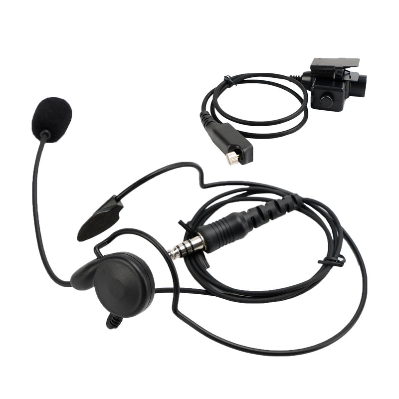 Conector de montaje trasero 7,1-C7, auriculares tácticos de 6 pines U94 PTT para STP8040 STP8080 STP9000