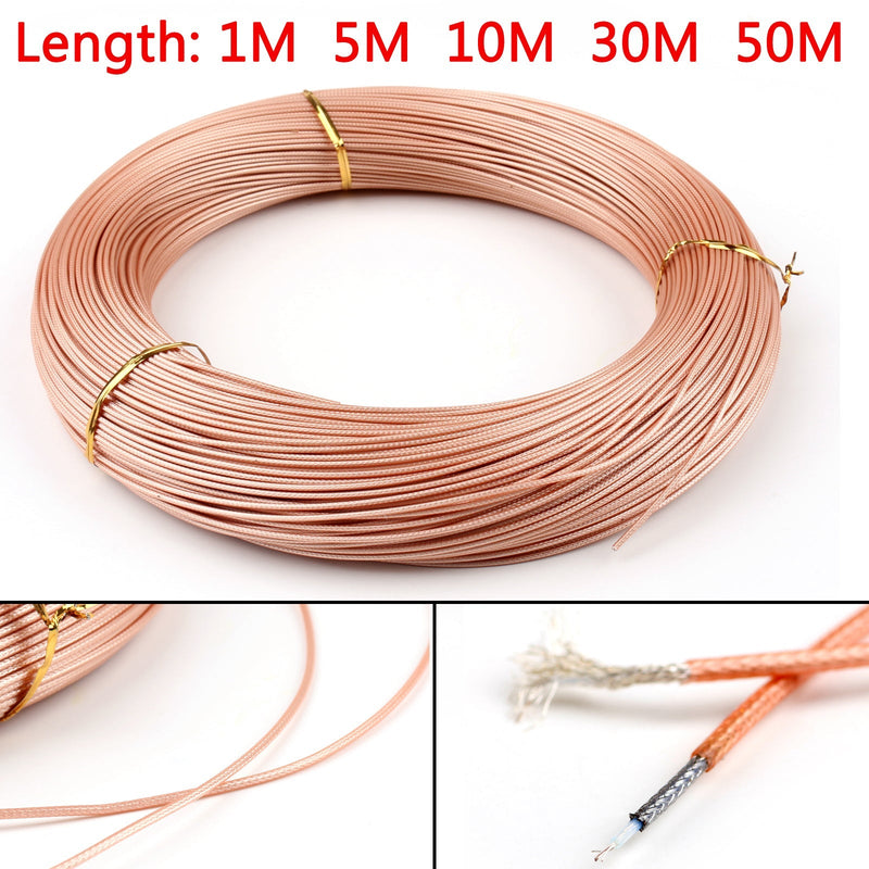 30m RG178 RF Koaxialkabelanschluss 50ohm M17/93-RG178 Koax Pigtail 98ft