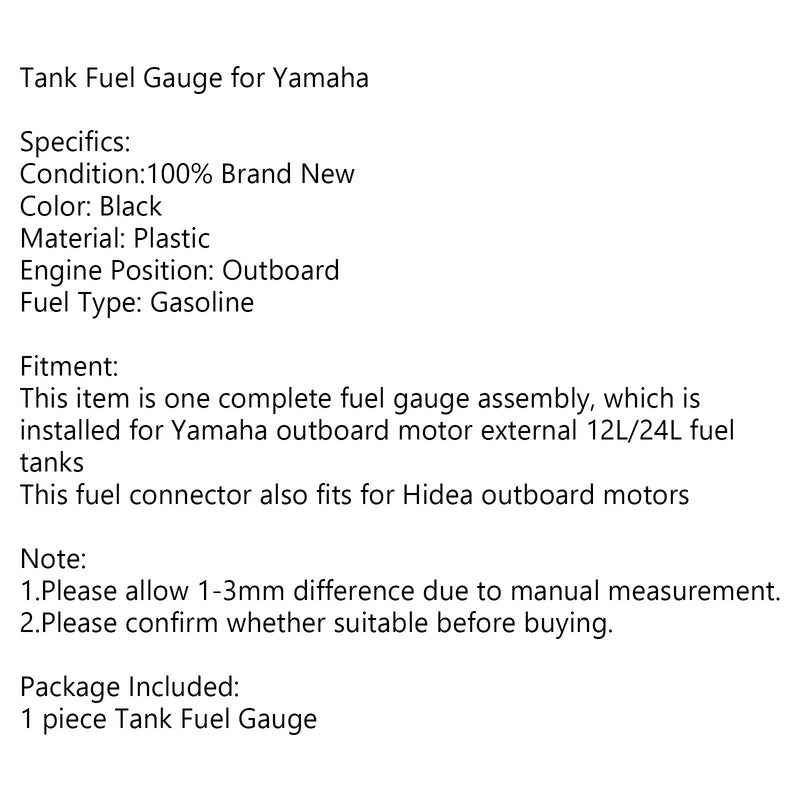 Fuel Tank Gauge Meter Assy Management for Yamaha påhengsmotor 12L 24L