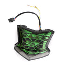 Piloto trasero intermitente LED para Kawasaki Z650 Ninja 650 Z900 17-24 Plata Genérico