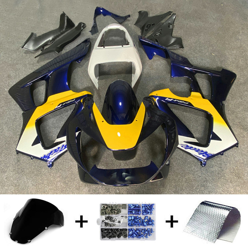 Amotopart Honda CBR929RR 2000-2001 kåpa Set Body Plast ABS