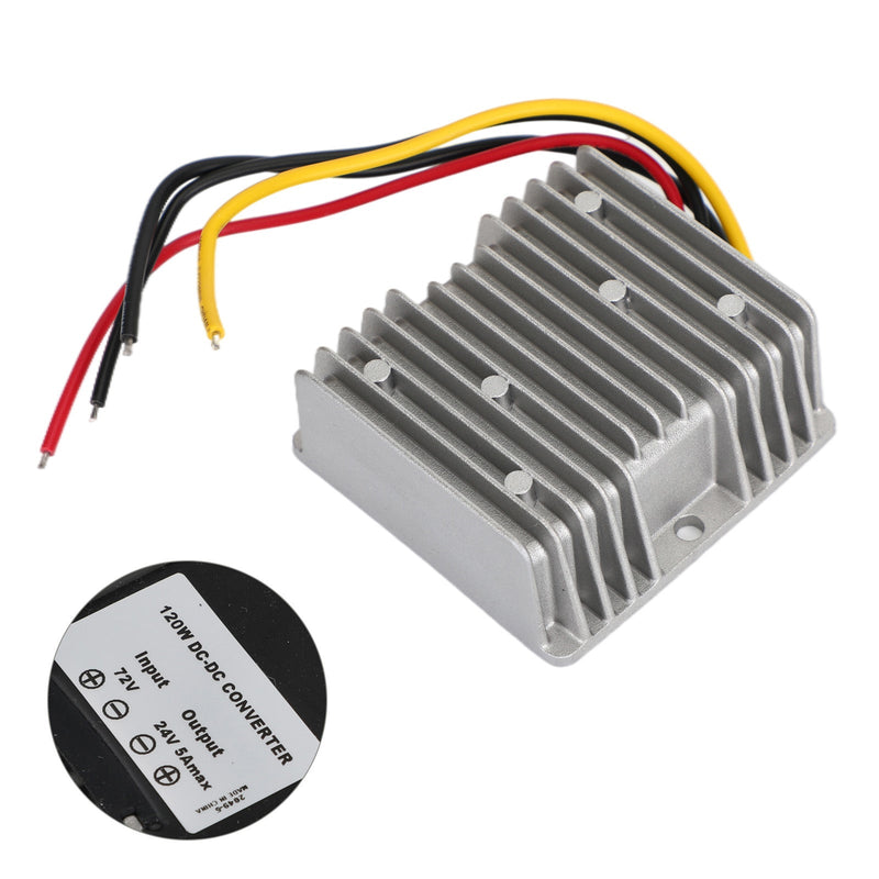 60V til 24V 5A Step Down DC/DC Power Converter Regulator Vanntett