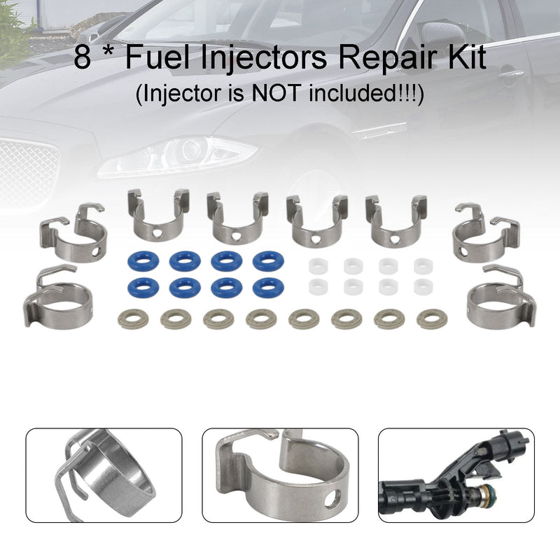 8-teiliges Reparaturdichtungsset für Kraftstoffeinspritzdüsen 0261500105, passend für Range Rover, passend für Jaguar 5.0L