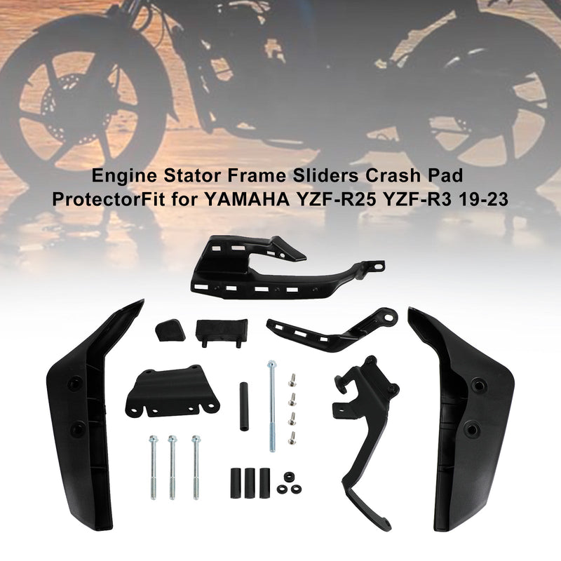 Yamaha Yzf R25 R3 2019-2023 motorvernbeskyttelse stator motordeksel