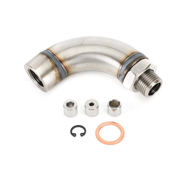 J Style M18X1.5 O2 O2 Oxygen Sensor Vinklad Extender Spacer Kit för OBD2 Vehicle Generic