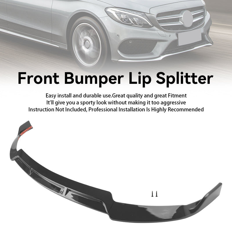 Lábio divisor frontal adequado para Mercedes Benz Classe C W205 C205 2019-2021 Estilo Brabus