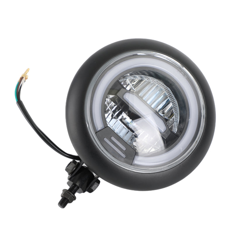 7 tommers motorsykkel LED frontlys rund projektor for Cafe Racer Chopper CRUISER