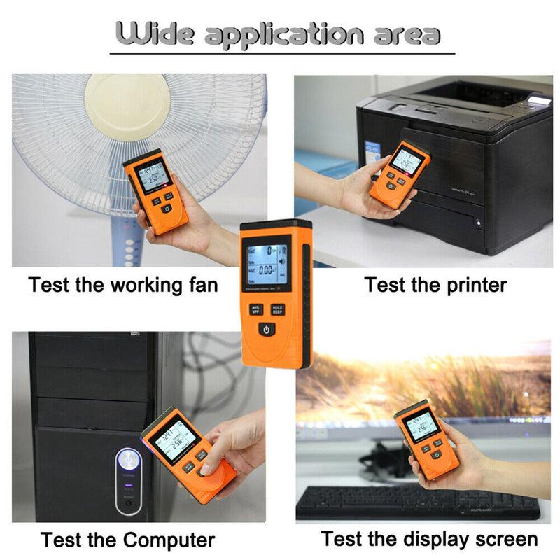 Digitaler LCD-Elektromagnetfeld-Strahlungsdetektor EMF-Meter-Dosimeter-Tester