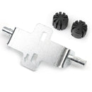 Zestaw do opuszczania siedzenia i guma 10 mm w kolorze srebrnym do BMW R1200RT R1200GS LC / ADV 08-18 Generic