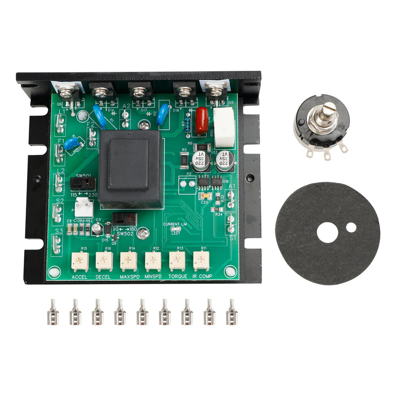 Controlador de velocidad del motor CC MM23001C Entrada de CA de 115 o 230 voltios