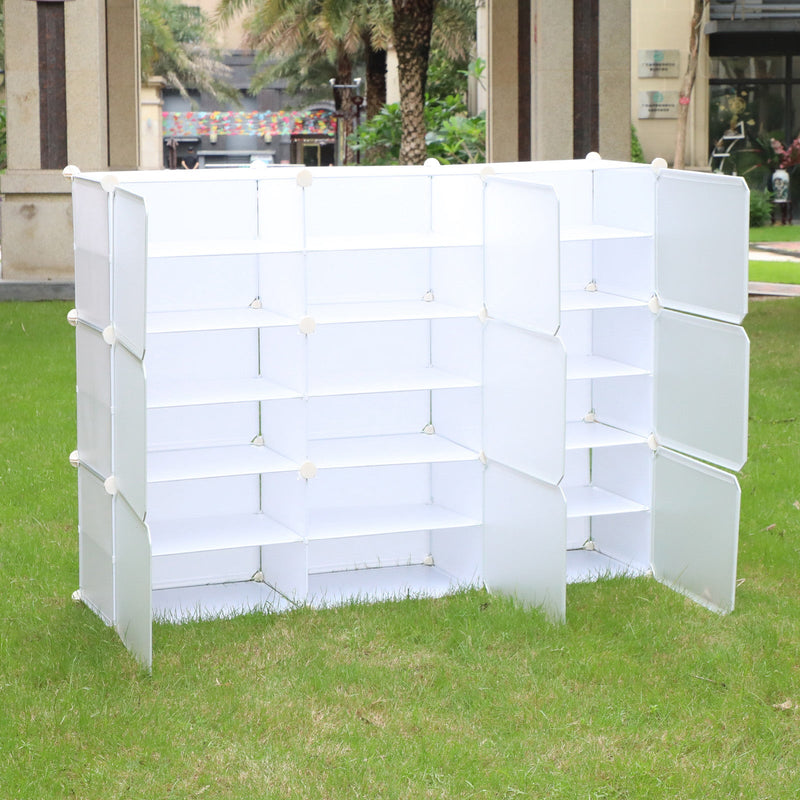 24-48 pares apilables zapatero cajón caja marco de plástico