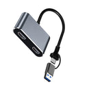 USB3.0 Type-C til Dual 1080P HD-konverter, notebook-udvidelse med samme skærm
