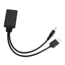 Adaptador receptor Bluetooth5.0 USB 3,5mm Jack estéreo CD Audio para altavoz auxiliar de coche