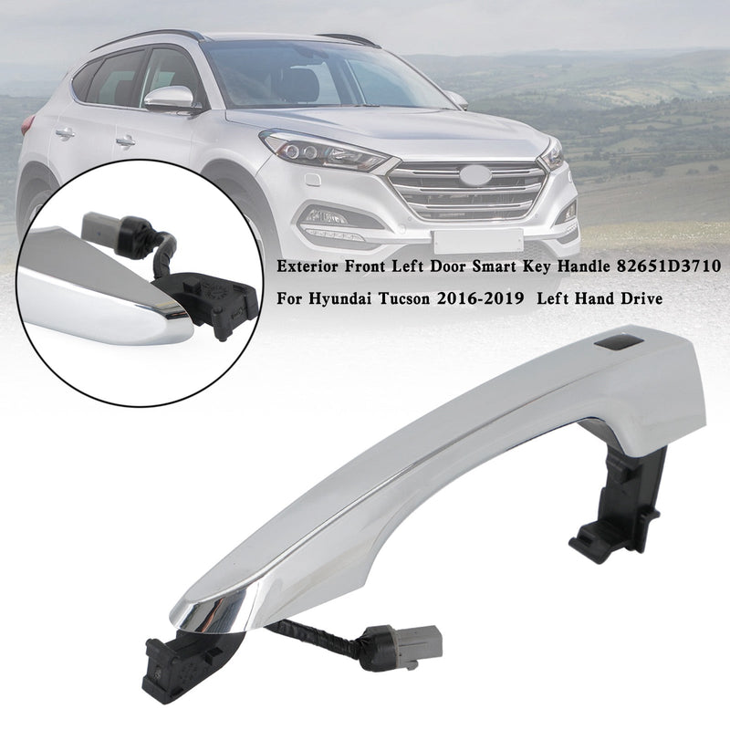 Manija de llave inteligente para puerta Exterior delantera izquierda 82651D3710 para Hyundai Tucson 16-2019