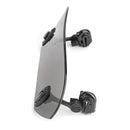 Motorrad verstellbarer Clip auf Windschutzscheibenverlängerung Spoiler Windabweiser grau generisch