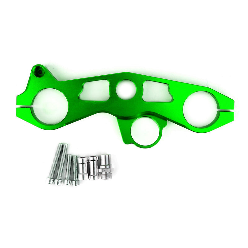 Abrazadera superior inferior del puente de la horquilla delantera para Kawasaki Ninja ZX6R 09-12 Generic