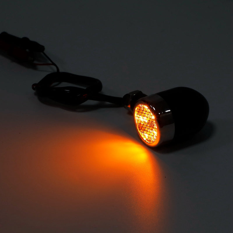 Universal 10MM motocicleta LED indicador de mudança de direção luz freio luz 12V M10