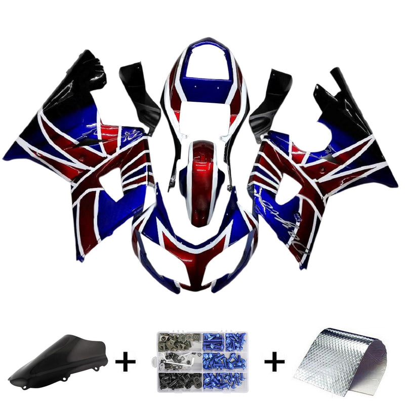 Kit de carenagem Amotopart Triumph Daytona 600 650 2002-2005 corpo plástico ABS