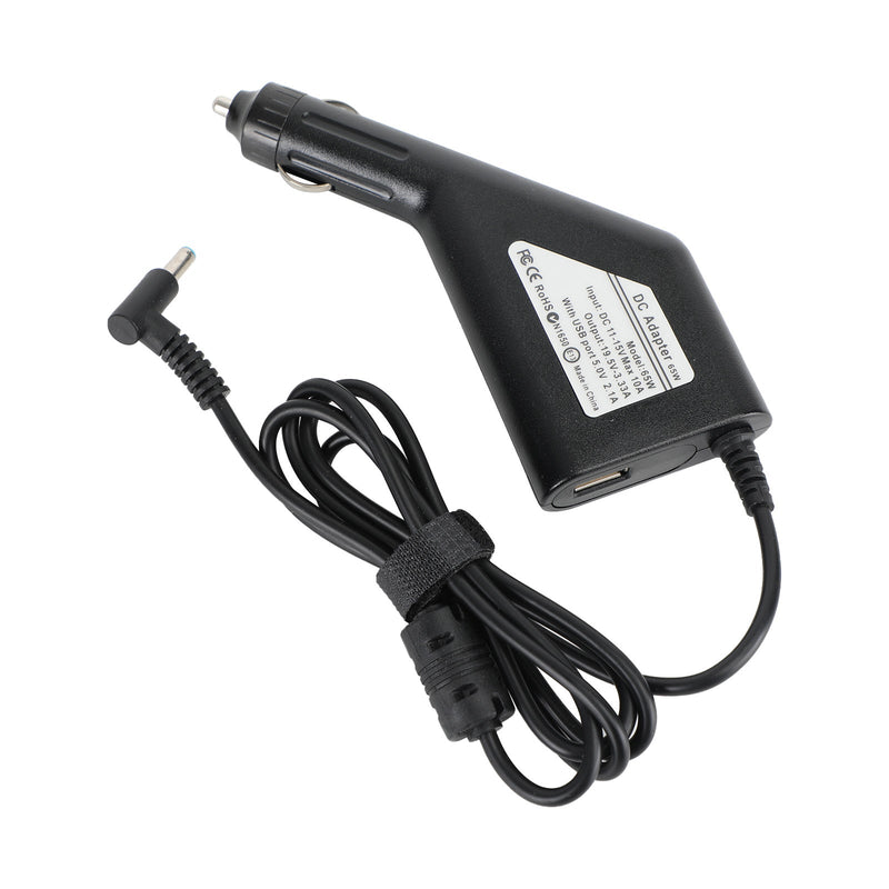 Carregador adaptador de energia para carro 65 W para notebook Dell 4,5 x 3,0 mm 19,5 V 3,33 A