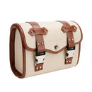 Fargematchende sidesadelveske verktøyveske bagasjeposeoppbevaring PU for motorsykkel