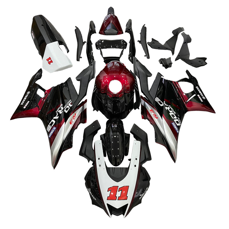 Amotopart Yamaha YZF-R3 R25 2019-2021 kåpesett Body Plastic ABS