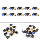 Pneumatická vzduchová rychlospojka “L” “T” “Y” Rovná štěrbinová trubka 6 mm