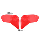 2x sidotankdyna bränsletankskydd för BMW F900R 2020 gjord av svart gummi