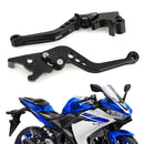Alavanca de freio e embreagem para YAMAHA YZF R3 R25 MT 25 2015-2017 Prata Genérico
