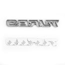 Metall 3D Turbo Logo Auto Emblem Abzeichen Aufkleber Kofferraum Stoßstange Aufkleber Silber generisch