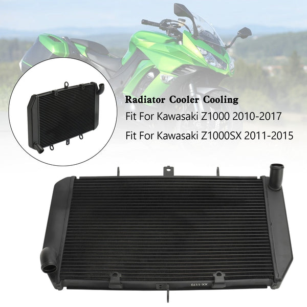 Kawasaki Z1000 2010-2017 / Z1000SX 2011-2015 alumiinijäähdyttimen jäähdytin