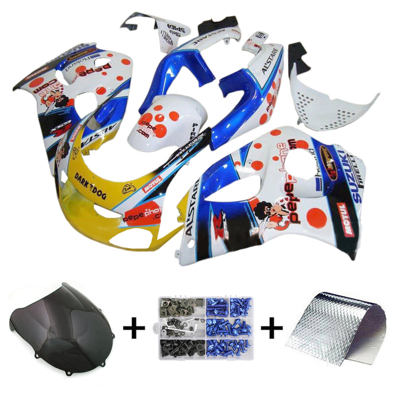 1996-2000 Suzuki GSXR600 1996-1999 GSXR750 Kit de carenado de inyección Cuerpo