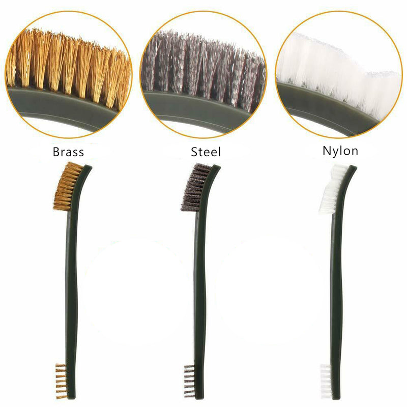 Rifle Pistol Handgun Shotgun 9X Cleaning Set Gun Brush Waffenreinigungsset