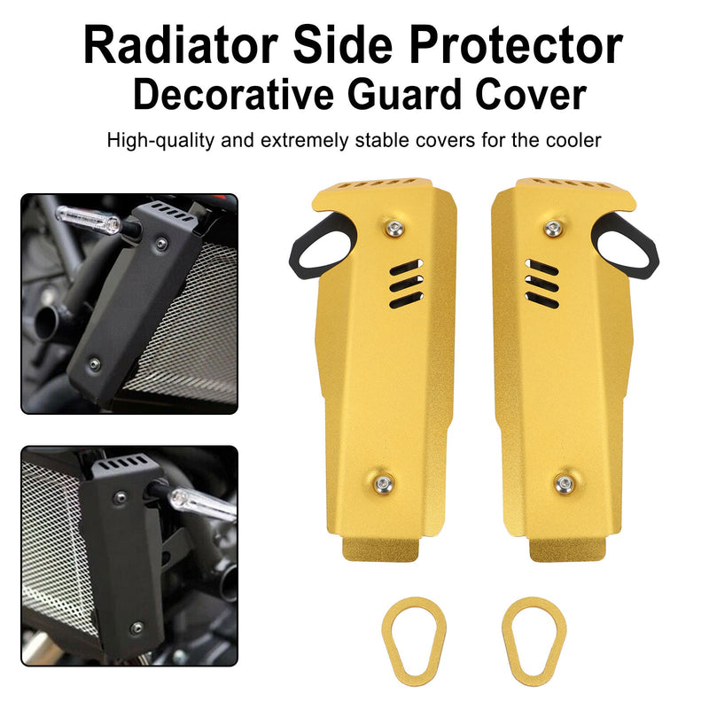 Funda protectora de protección lateral del radiador para Yamaha MT-07 FZ-07 2021-2022 Genérico