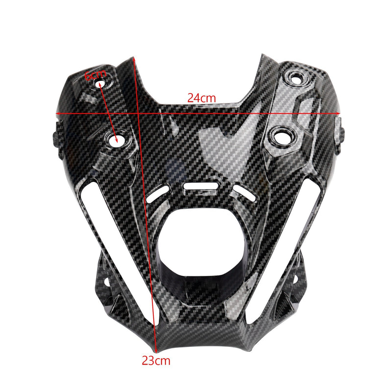 Cubierta de faro delantero carenado para Yamaha MT-09/MT-09 SP 21-23 Carbono