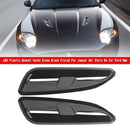 ABS-Kunststoff-Motorhaubenentlüftungsöffnungen in glänzendem Schwarz für Jaguar Xkr Style Rs Vxr Ford Bmw