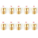 10PCS 5MM Carburettor Main Jets Nozzle Set For Dellorto Carburetor 75-98 Carb