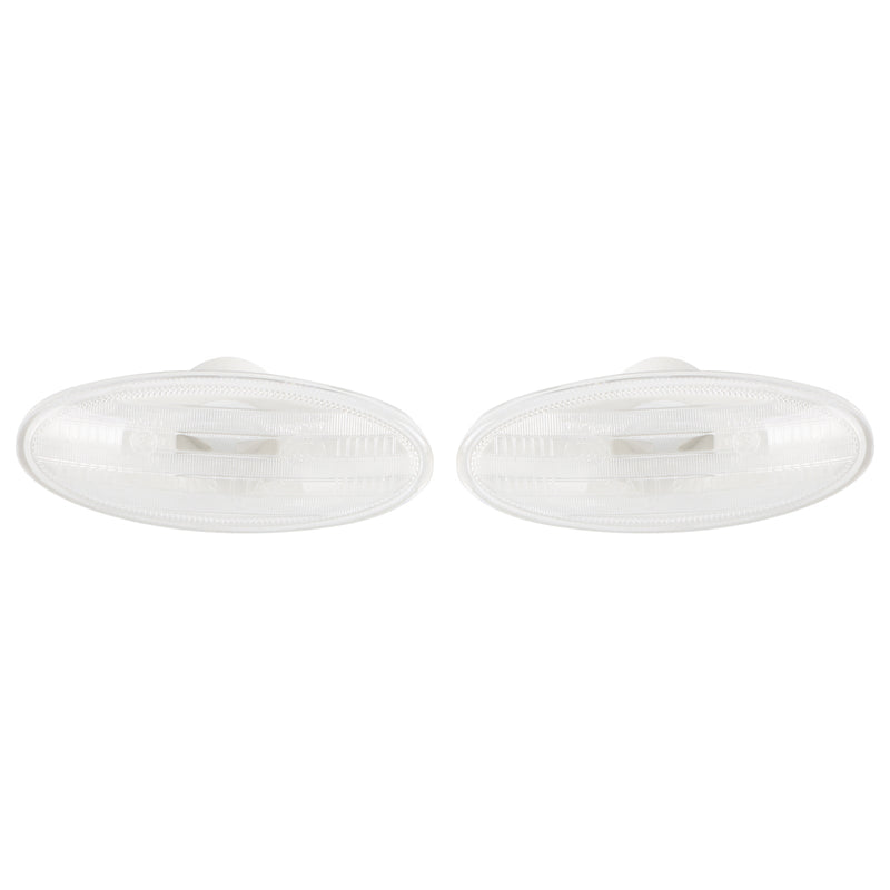 2 x caixa de sinal de mudança de luz de marcador lateral transparente para Nissan 26160-89900 genérico