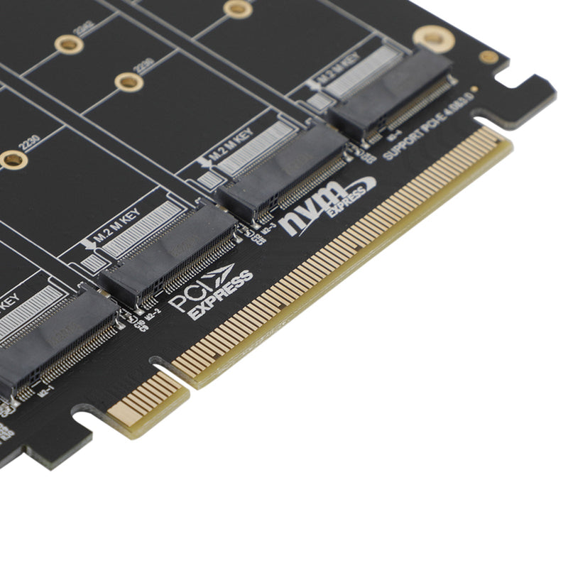 M.2 NVME SSD - PCI-E 4.0 X16 sovitinlaajennuskortti tukee PH44 2280 2242