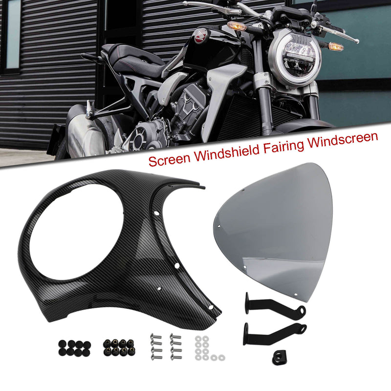 Scheinwerfer Windschutzscheibe Verkleidung Windschutzscheibe für Honda CB1000R CB650R 2019-2021 D Generic