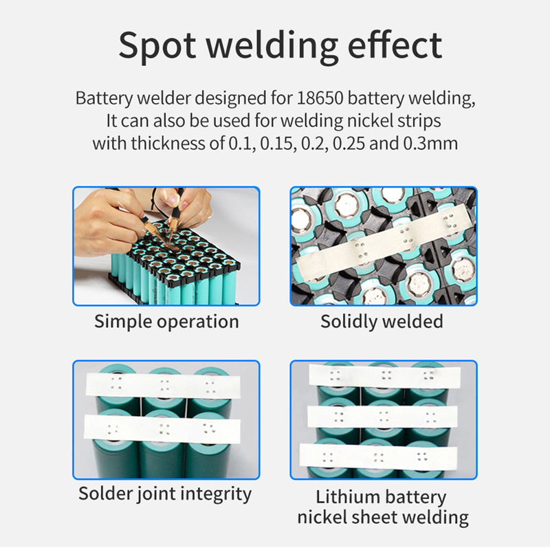 8000W mini punktsveisemaskin DIY Kit 18650 batteri punktsveisepennverktøy