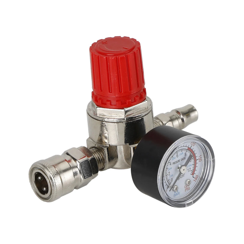 Sprężarka powietrza 1/4" regulator ciśnienia manometr, sterowanie zaworem przełączającym 175 psi