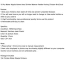 10 st Vattennippelventiler Auto Drinker Waterer Matare Fjäderfä Kyckling Anka Fågel Fågel