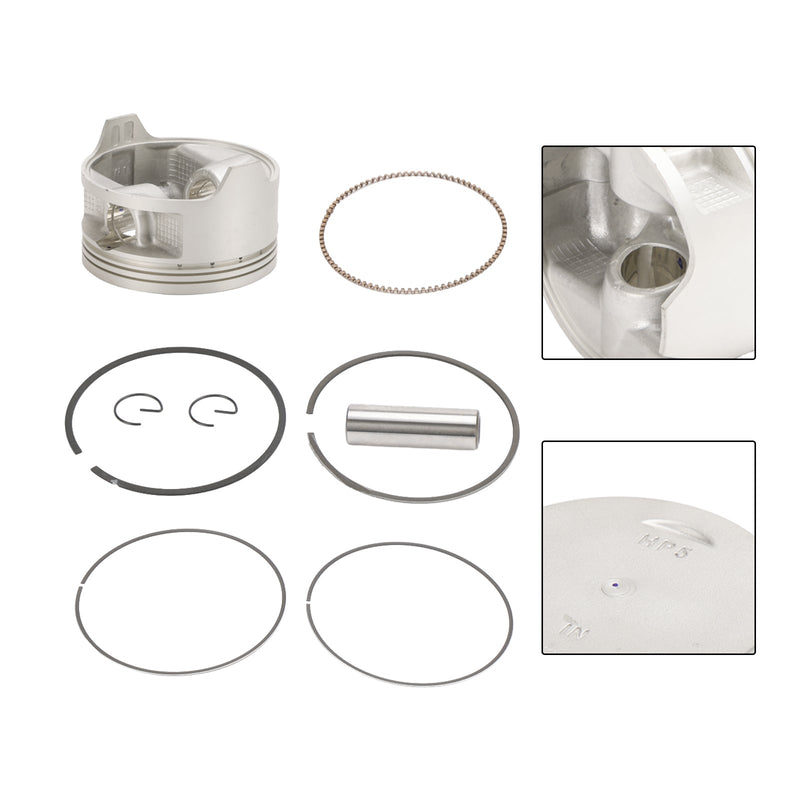 Honda Rancher Trx420 2007-2018 Kit de reconstrucción de anillos de pistón Diámetro estándar 86,5 mm