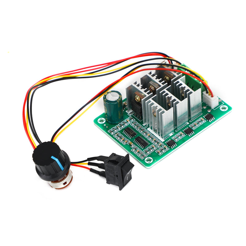 DC 5V-36V 15A PWM DC harjaton moottorin nopeuden säätö CCW käännettävä kytkin