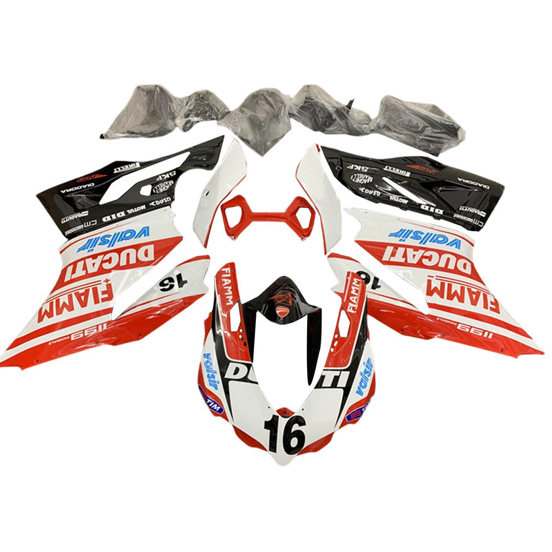 Kit de carenagem Amotopart Ducati 1199 899 2012-2015 corpo plástico ABS