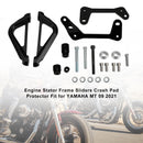 Yamaha Mt 09 Mt-09 2021 Kunststoff Motorschutzabdeckungen Slider Schwarz Fedex Express