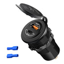 Soporte de extensión de montaje de carga de teléfono Qc4.0 de 60W para motocicleta, negro, genérico