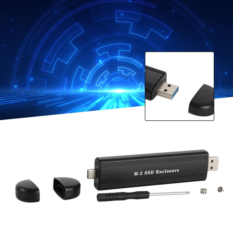 6 Gbps/10 Gbps 2 Tt Type-C 3.1 Gen2 + USB 3.0 - M.2 NVME/SATA ulkoinen laatikko